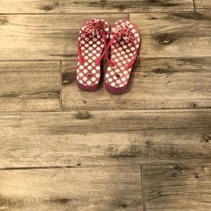 Pink polkadot flip flops bundle